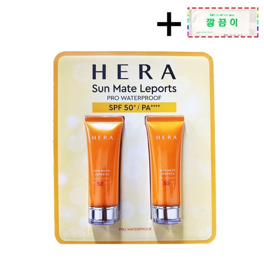 [코스트코 무료배송] HERA 헤라 선메이트 레포츠 워터프루프 선크림 SPF50+ PA++++ 자외선차단 + 깔끔이 물티슈1매 증정, 2개, 70ml