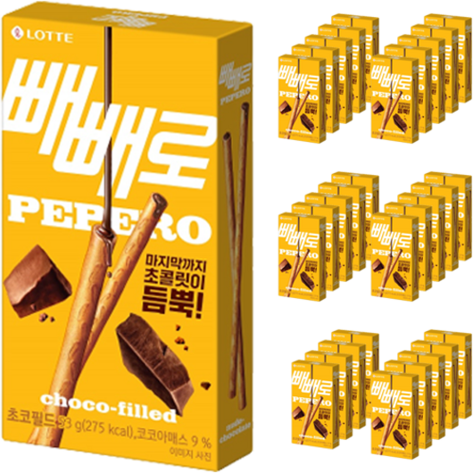 빼빼로 초코필드, 53g, 40개_섹시한 누드빼빼로 체험