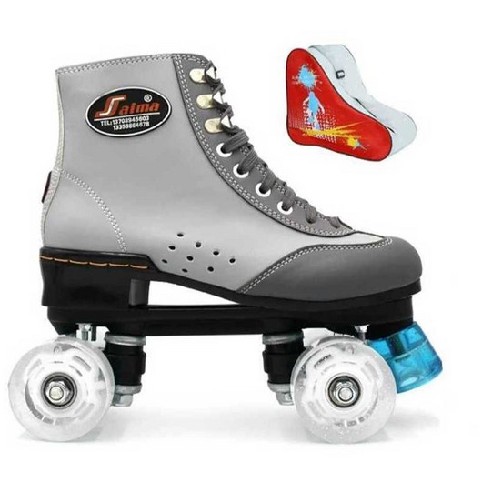 롤러스케이트 롤러본즈 화이트 성인용 롤러슈즈 슈즈, 상세 페이지 참고, 흰색 비반짝 운동화 34