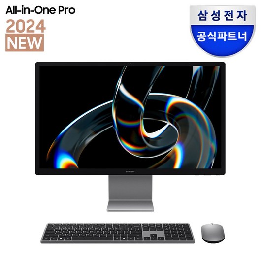 삼성전자 올인원 프로 일체형 PC DM970AGA-L51AR 27인치 인텔 울트라5 32GB WIN11 기업용 사무용 학습용 AI 컴퓨터 PC, RAM 32GB + SSD 512GB