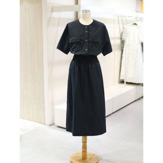 [JJ지고트] 사각사각 바스락 밴딩 쿨링 원피스 GP6M0OP_951 백화점 아울렛 (3827557)