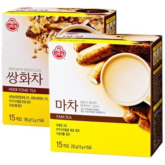 한 끼에 두 가지 맛 오뚜기 두 가지 차 세트 30T
