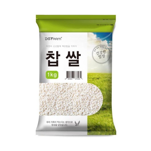 대구농산 건강한밥상 찹쌀 1kg 1개, ONE COLOR, 1KG  1개