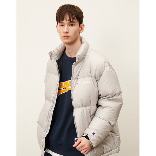 챔피온 Champion 남녀공용 한국별주헤비다운 푸퍼 그레이 CKJU2F003G2