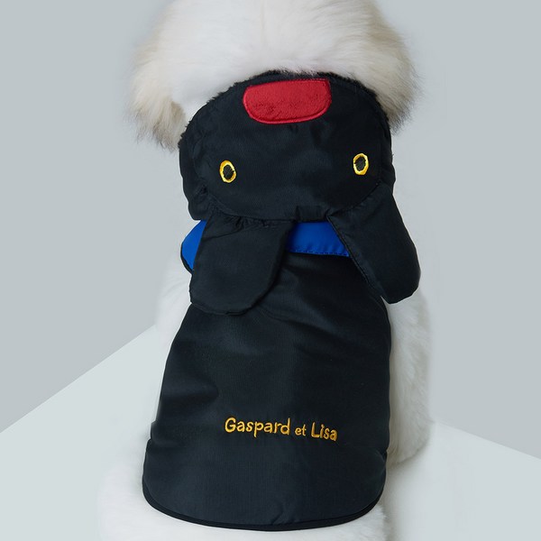 가스파드앤리사 변신 반려동물 패딩, 블랙