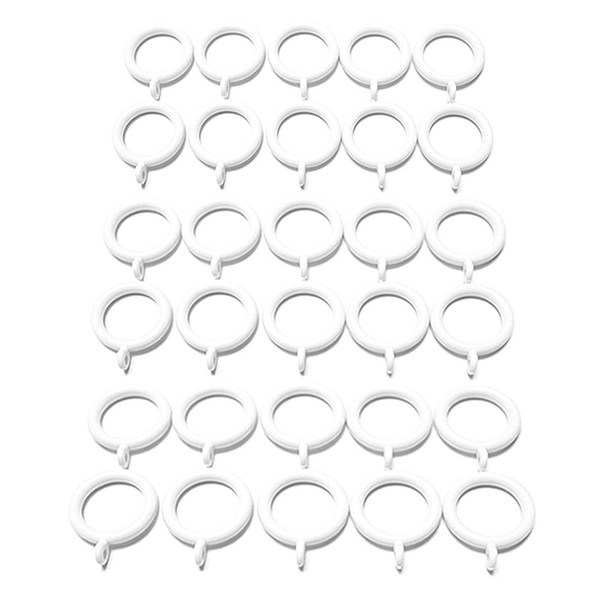  커튼링 35mm커튼봉용 30개, 화이트 