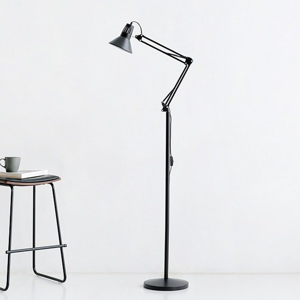  마켓비 TEMPAT 장스탠드 E26 KS2042F, 블랙 