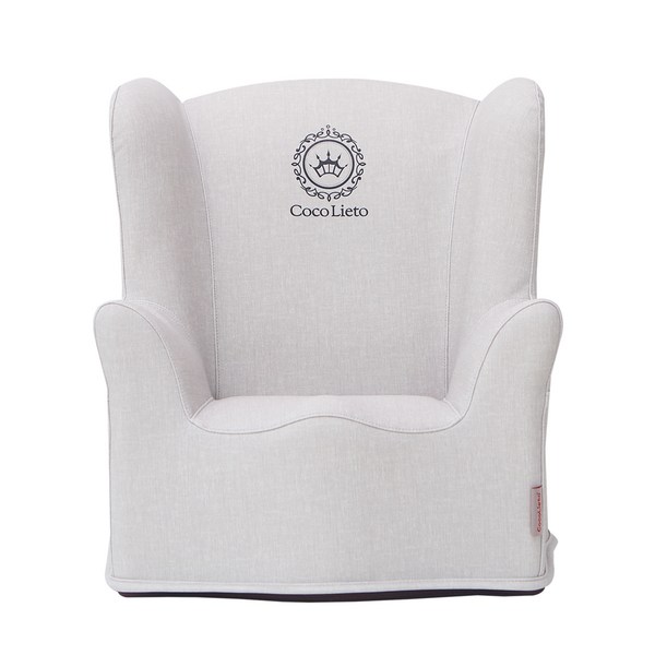  코코리에또 프린 1인용 바른자세 유아 소파, 그레이 