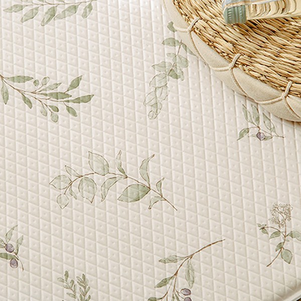  데코뷰 컴포트 올리브리프 양면쿠션 주방매트, 베이지 + 올리브그린 + 퍼플 + 브라운 + 베이지 