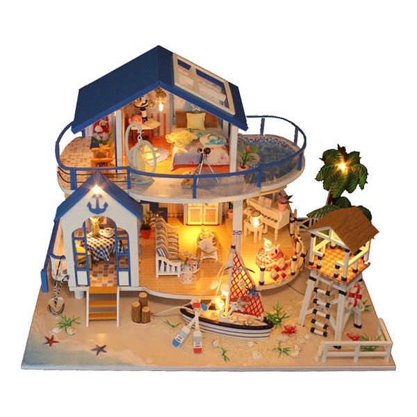 꼬미딜 DIY 미니어처하우스 대형 13 푸른 바다의 전설 + 제작도구, 혼합색상