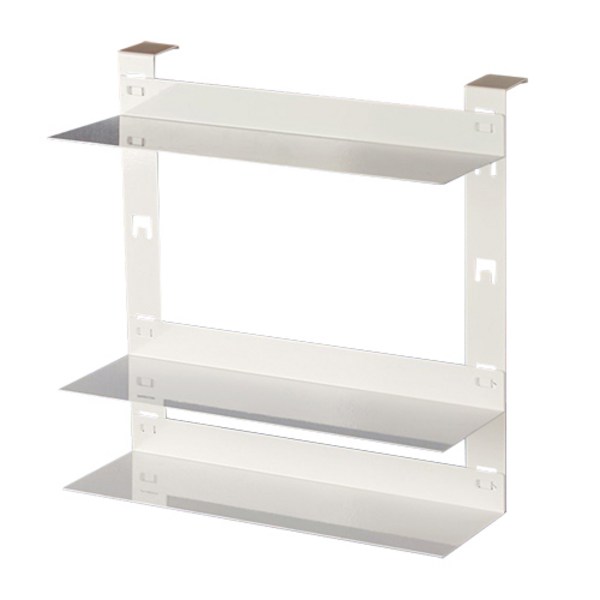 씨클라우드 파티션 3단 철재 책상 선반 45mm, 화이트