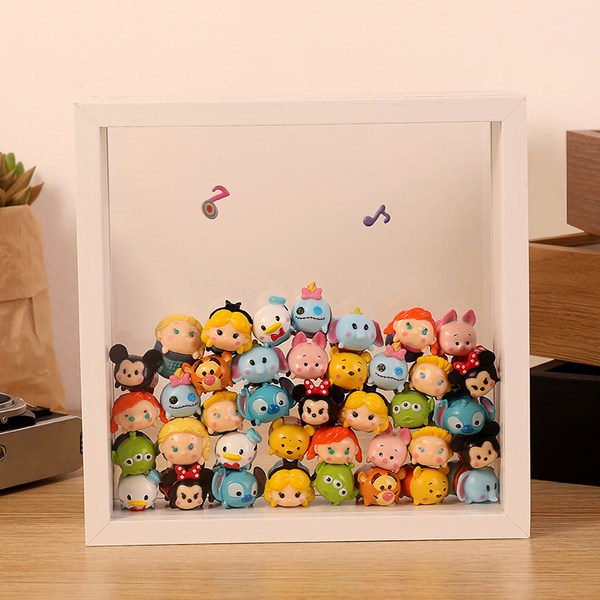 네오린 나무 프레임 투명 아크릴 액자, 화이트