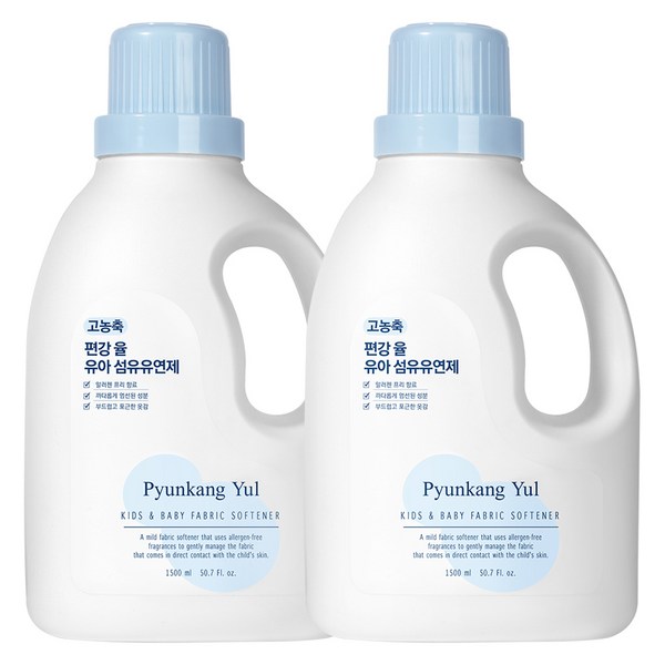 편강율 고농축 유아 섬유유연제, 2개, 1.5L