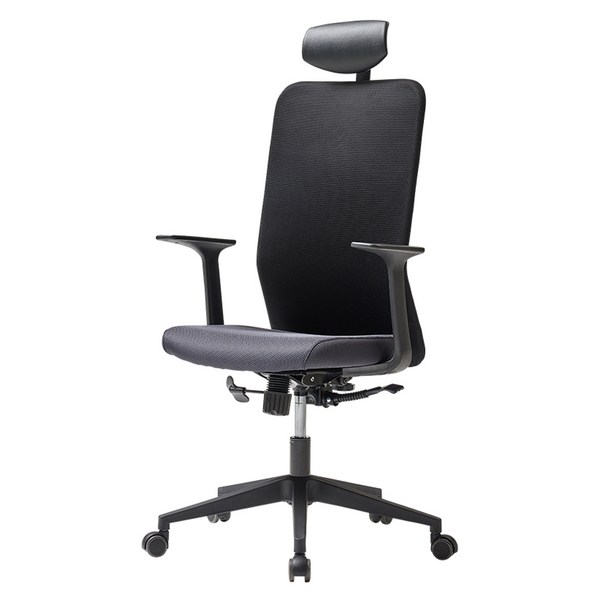 듀오백 사무용 학생 컴퓨터 의자 12.8KG Q-ZERO, 블랙