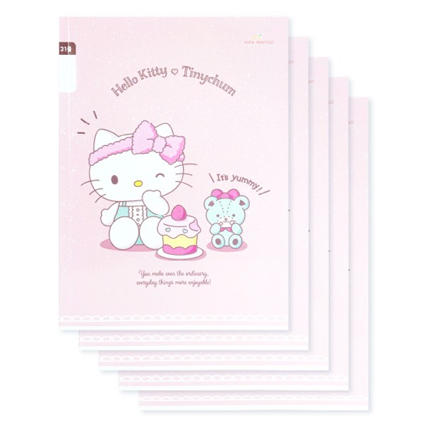 산리오 초등노트 무제 21줄 좁은칸, 헬로키티, 5개