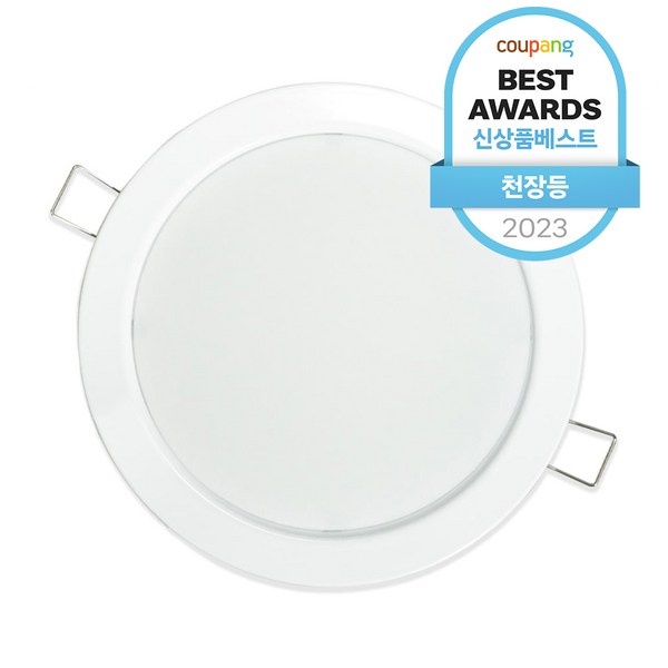 LETONE LED 욕실 매입등 방습형 15w 지름 175mm x H 65mm, 주광색 (하얀빛), 1개