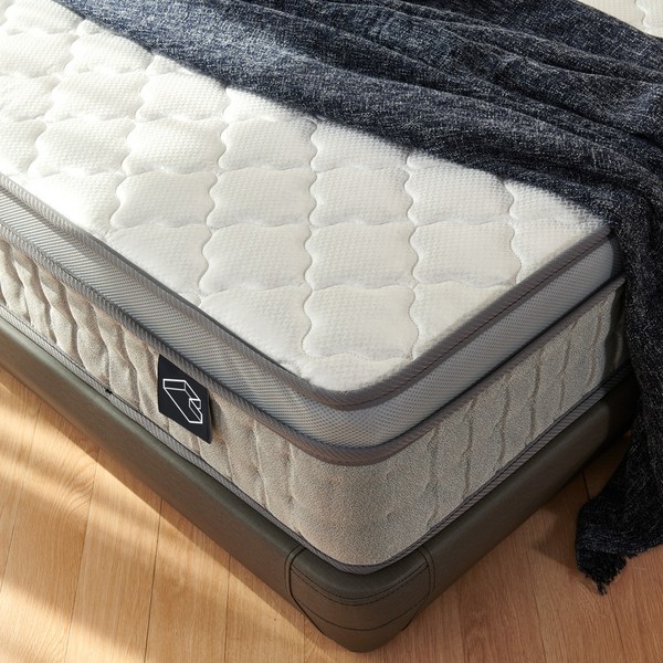  인테리어레시피 인피니티 본넬 스프링 하드 매트리스 필로우 탑 25cm 방문설치, 그레이 