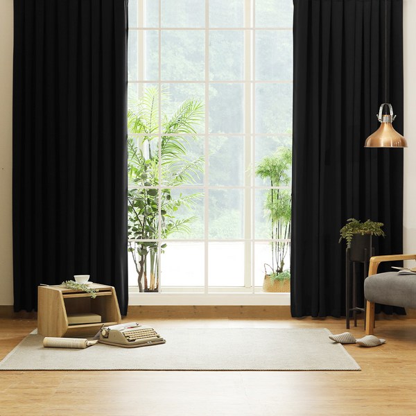  컬러스토리 핀형 솔리드 암막커튼 