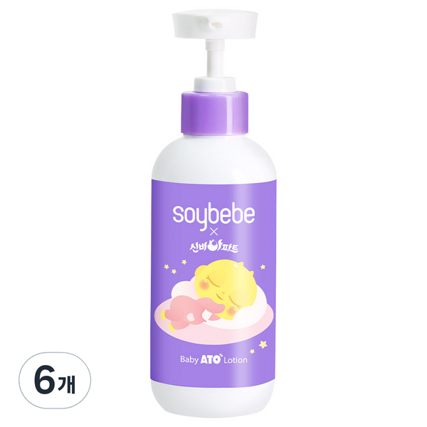 소이베베 신비아파트 유아용 세라마이드 아토 로션, 300ml, 6개