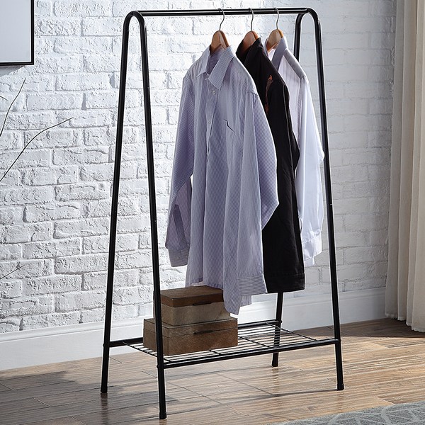  코멧 홈 1단 스탠드 행거, 블랙 