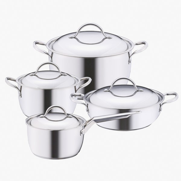 키친플라워 IH 인덕션 겸용 쿠킨 나폴리 스텐 냄비세트 4개, 편수 18cm + 양수 20cm +양수 24cm + 전골 24cm, 1세트