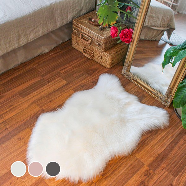 까사재클린 에코퍼 양털 러그