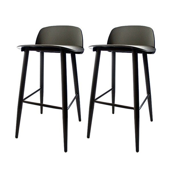  영가구 너드 홈바의자 70cm 2p, 블랙, 2개 