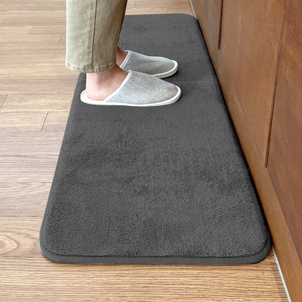 글랑앤 메모리폼 주방 발매트, 진그레이, 단품