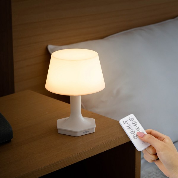  레토 무선 갓 LED 무드등 스탠드 LML-LS27R, 화이트 