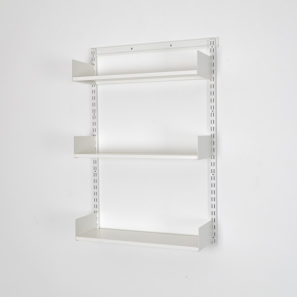 도디스 모듈 벽선반 거실 시스템 벽걸이 책 북 책장 선반, 아이보리, 3단