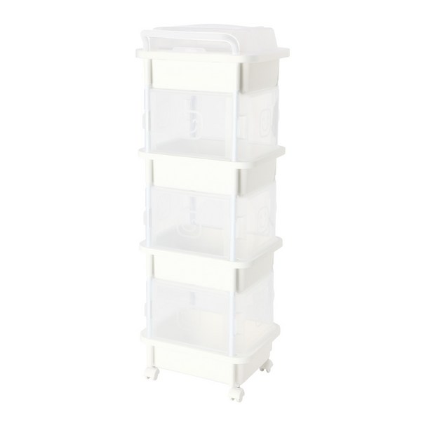  에스&에스 직사각 4단A, 화이트, 1개 