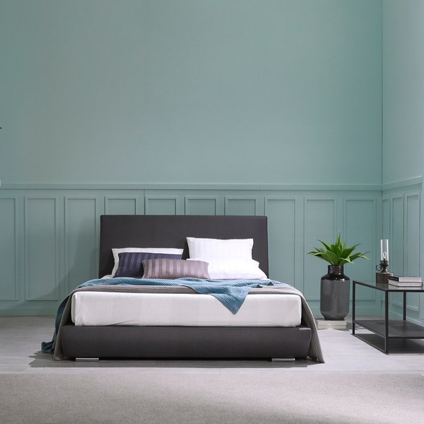 베디스 데이지 가죽 평상형 침대 프레임 + 매트리스 세트 방문설치, 진그레이