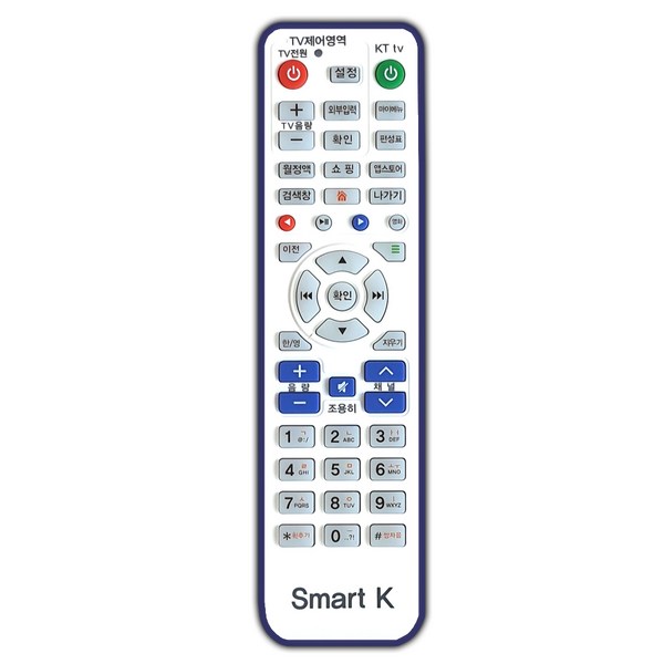 KT Olleh / Skylife / Qook IPTV 셋탑박스 리모컨 SMART-K