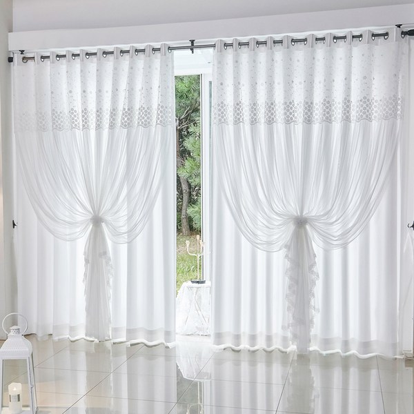 지나송 페리도트 아일렛 웨딩스타일 암막커튼 봉포함