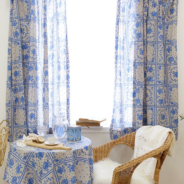 바이지미 작은창 가리개 커튼