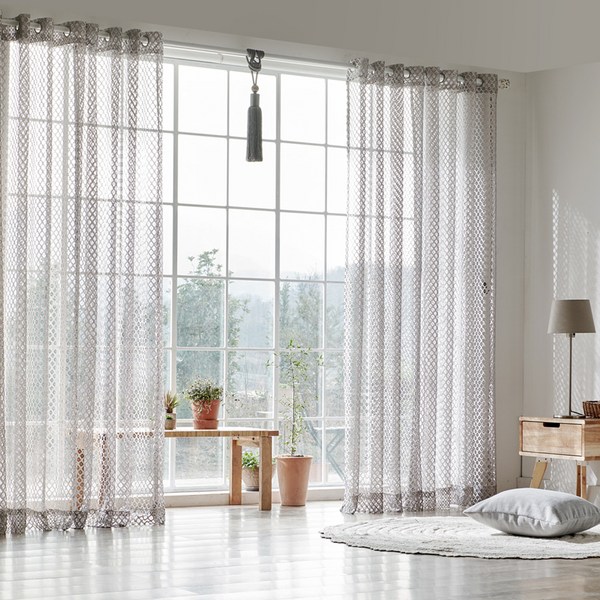 뷰하우스 코인망사 커튼 2p