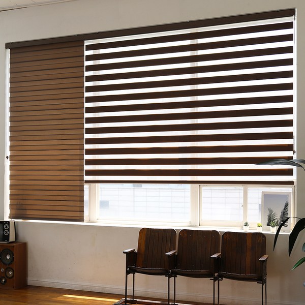  창안애 내츄럴 콤비블라인드 롤스크린 