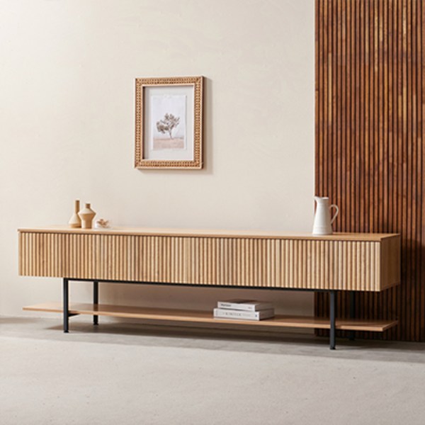 파로마 알버트 템바보드 TV 거실장, 오크