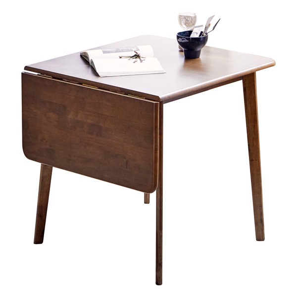 베스트리빙 캔버라 드롭리프 4인용 사각 확장형 테이블, 월넛