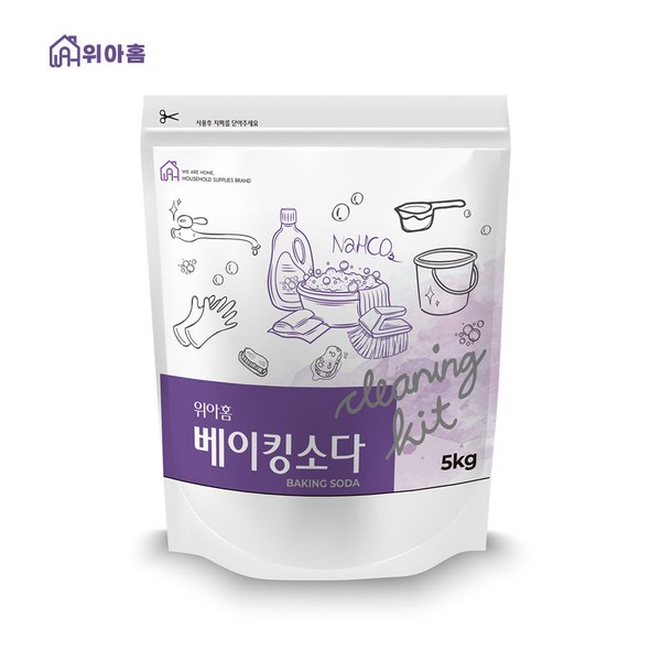 위아홈 베이킹소다 프리미엄원료, 5kg, 1개