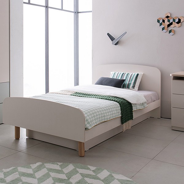  리바트 로넌 슈퍼싱글침대 프레임(2색), 아이보리 