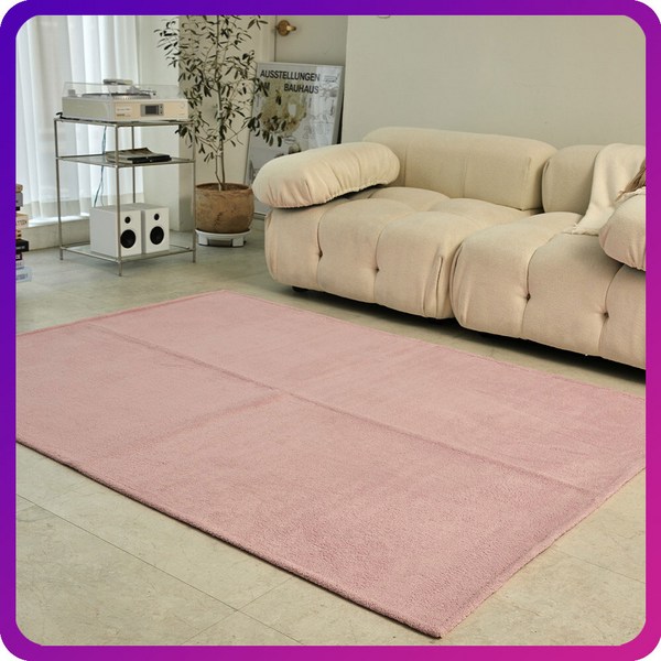 먼지없는 워셔블 코지 러그 대형 거실카페트 단모 사계절