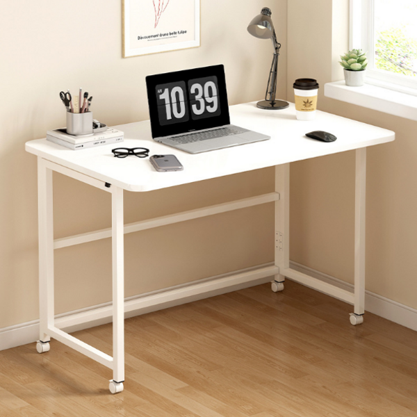  오브민 접이식 폴딩 이동식 노트북 책상 800 소파 사이드테이블, 화이트 