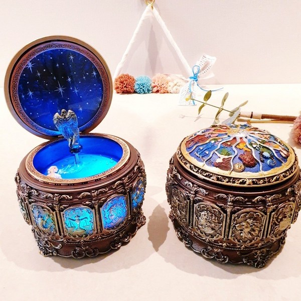  12 별자리 오르골 보석함 지브리 하울의움직이는성 오르골 선물 생일 크리스마스, 하울의 움직이는 성 ost 