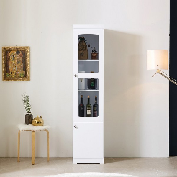 풀문 400 800 레고 피규어 진열장 양주장 장식장, 01. 400 장식장, 01. 화이트