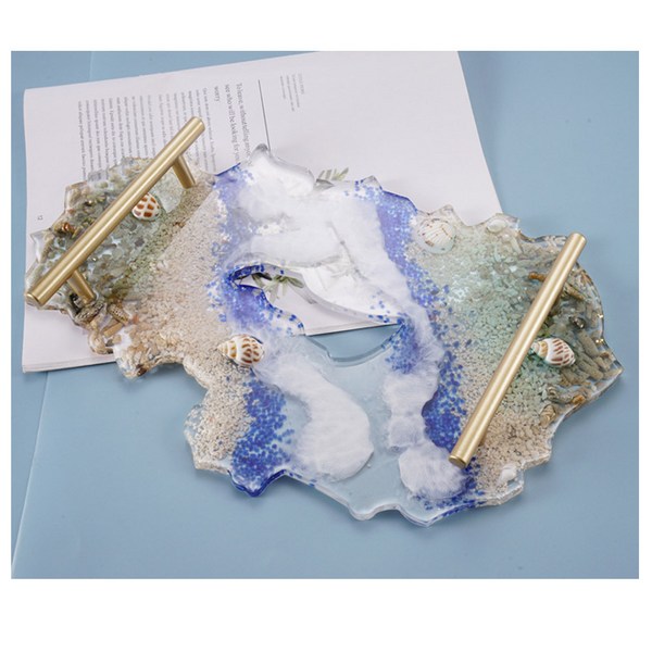 DIY 레진 실리콘 몰드 테이블 플레이트 타원