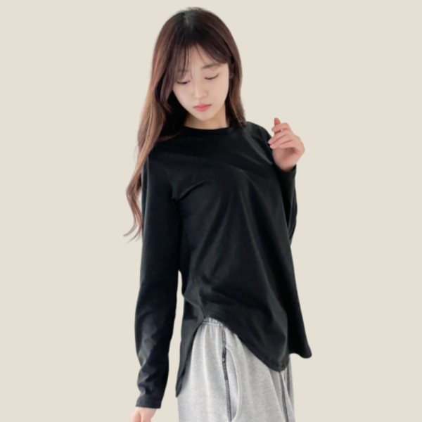 루나인 찰랑 슬림핏 긴팔티