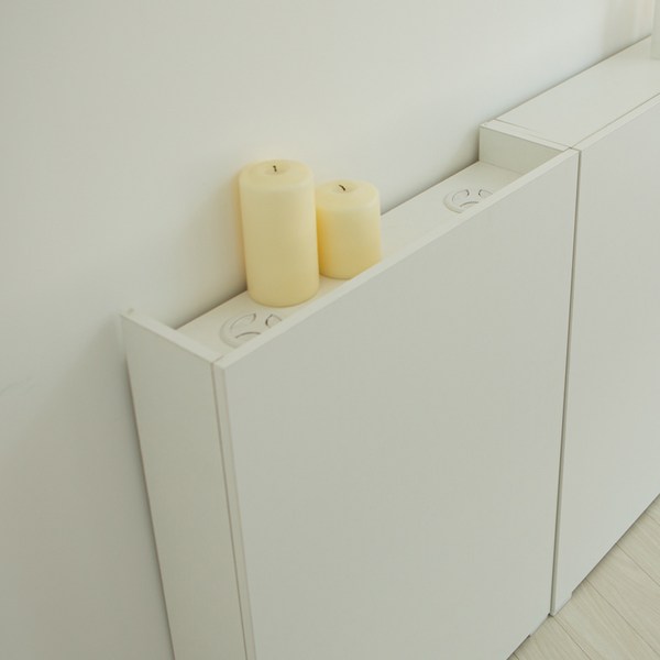 높은 비트윈 800 일반형 침대 쇼파 틈새선반 수납장 IH21115, 화이트_21115