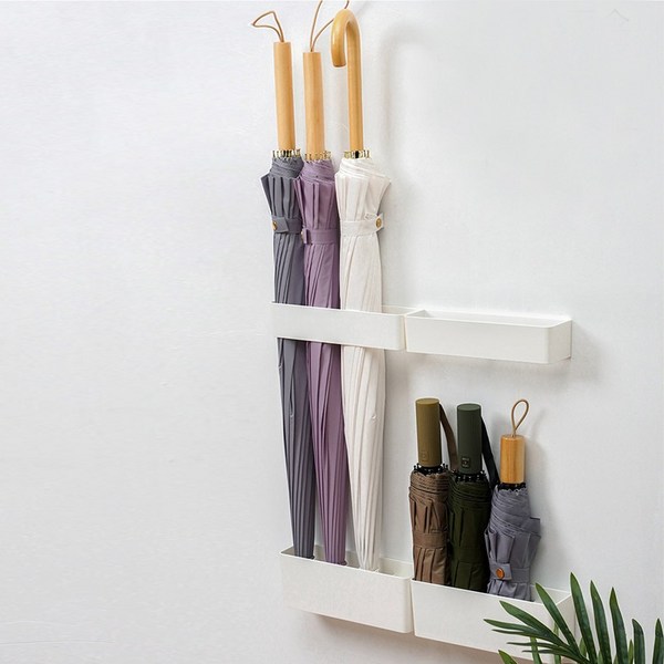 부착식 현관문 우산꽂이 걸이 정리 신발장 사무실, 1개, 벨크로 우산걸이(