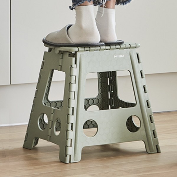 한샘 원터치 접이식 의자 스툴 민트, 02.한샘 핸디 원터치 접이식스툴_대_민트, 1개